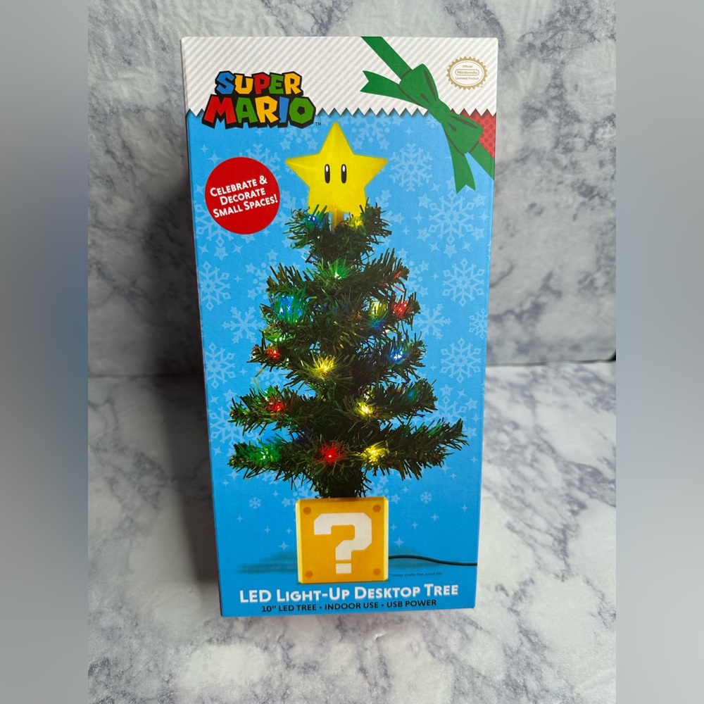 Super Mario LED Light-Up Desktop Tree